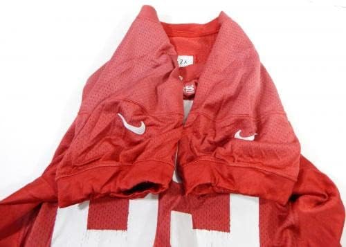 2012 San Francisco 49ers 65 Game usou camisa de prática vermelha xxl DP28834 - Jerseys de jogo NFL não assinado