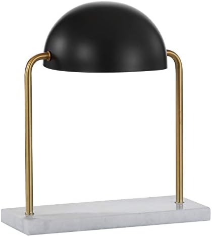 Jonathan Y Jyl1044a Porter 13,5 Lâmpada de Dome Art Deco com Base de mármore Classic Glam Bedside Desk NightStand Lamp para quarto