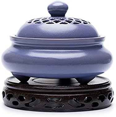 TJLSS grande portador de incenso de cerâmica 2 e 4 horas Incenso de bobina Decoração de casas de chá de sândalo Censador