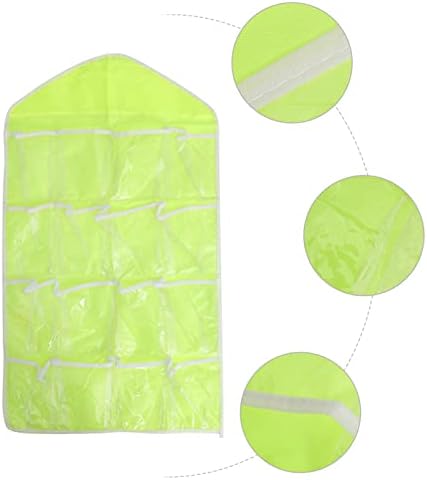 Alipis pendurada saco de armazenamento 16 armazenamento sobre cabide de porta verde pendurado organizador de parede de parede de roupas de vestuário