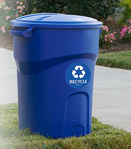 Adesivos de reciclagem de ignixia para lixo pode 6x6 polegadas grandes reciclantes e adesivos de lixo para lixeiras de reciclagem Decalques de reciclagem protegidos por UV à prova d'água para reciclagem e lixo lata combina interna e externa