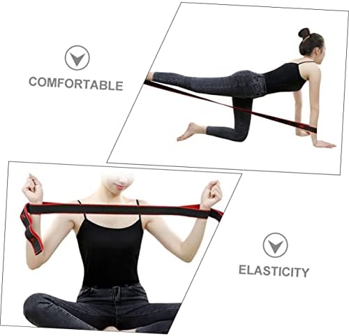 Inoomp Yoga Tension Belt Elastic Exerche Bands Yoga Alongamento tiras de ioga Strap de ioga para mulheres banda de ioga Poliéster