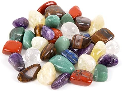 Cristais grandes e pedras de cura 1 lb/450g Chakra Crystals Stones Bulk para meditação espiritual, suprimentos de decoração