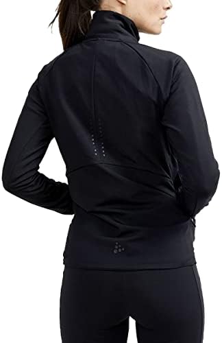 Craft Sportswear Women's Adv Subz Jacket 2, jaqueta de corrida com zíper completo resistente ao vento com orifícios de polegar
