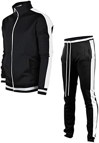 Larisalt Zip Up Hoodie Y2K, Men's Tracksuit Athletic Sports Casual Full Zip Sortlot para roupa de inverno