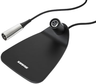 Shure CVD-B Base de mesa do microfone com cabo de 12 polegadas-preto