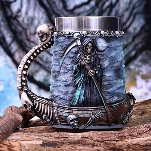 Nemesis Now River Styx Grim Reaper Tankard, 17,5 cm, azul