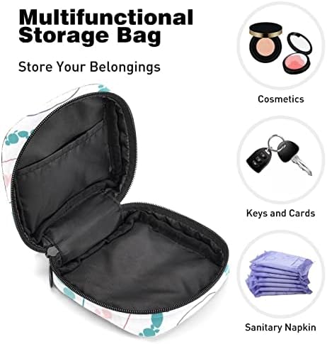 Bolsa de armazenamento de guardanapo sanitário, bolsa menstrual da bolsa portátil para guardas sanitários portátil Bolsa