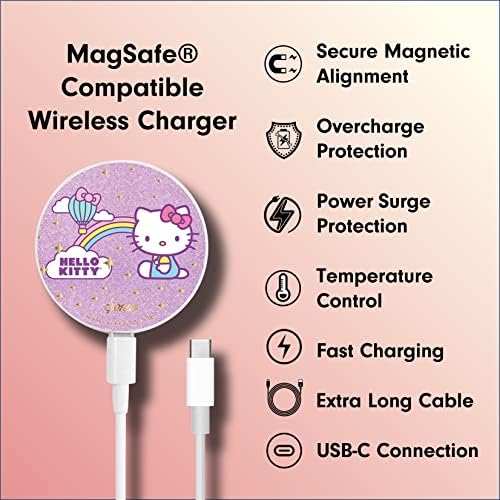 Sonix X Sanrio Case + Maglink Charger para Magsafe iPhone 14 Plus | Cosmic Hello Kitty