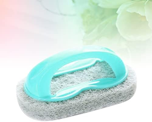 Zerodeko esponjas de limpeza de pincel de almofada de variante com alça com alça de limpeza abrasiva escova de escova de banheira piscina de banheira pincel pincel de lavagem de louça para tigela de tigela Janela azul escova de limpeza