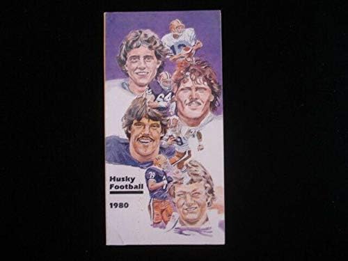 1980 University of Washington Husky Football Media Guide - Ex+ - Programas da faculdade