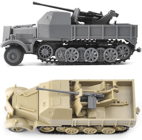 TECKEEN 1:72 Veículo blindado de meia faixa plástica modelo de simulação de simulação de caça de gestão Modelo de exposição de ciências militares