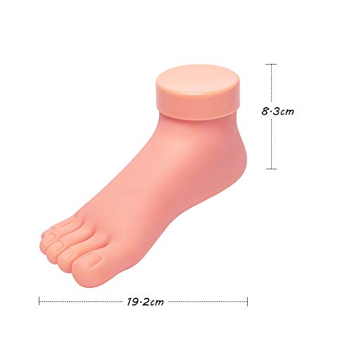 Aoraem Practice treinamento falso pé flexível Ferramenta móvel móvel de silicone para pregos TIPS Treinamento de arte