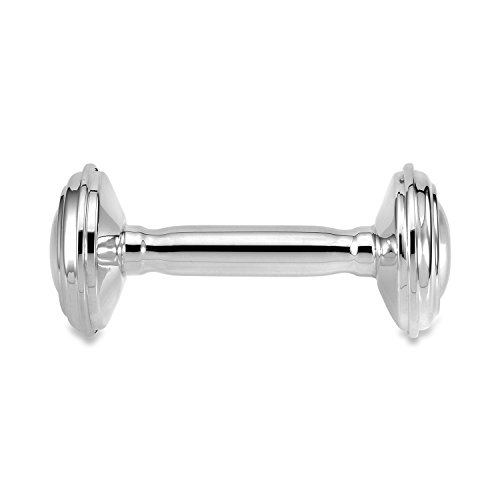 Custom gravado Sterling Silver 925 Baby Rattle Dumbbell Barbell de lembrança unicornj