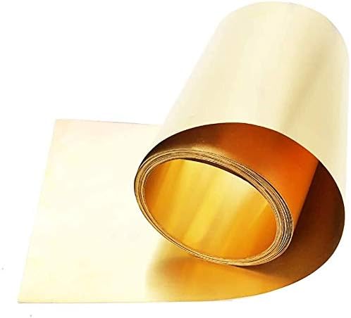 Xunkuaenxuan Metal Capper Foil Brass Folha de folha de folha de cobre Correia de cobre de cobre Metal funcionando 0,3 mm, 0,3 mm*20mm*3m de placa de latão