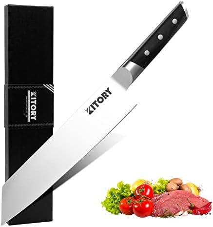 Kiritsuke kiritsuke faca - faca de cozinha japonesa Pro 8 polegadas - aço alemão de alto carbono - tang full pakkawood