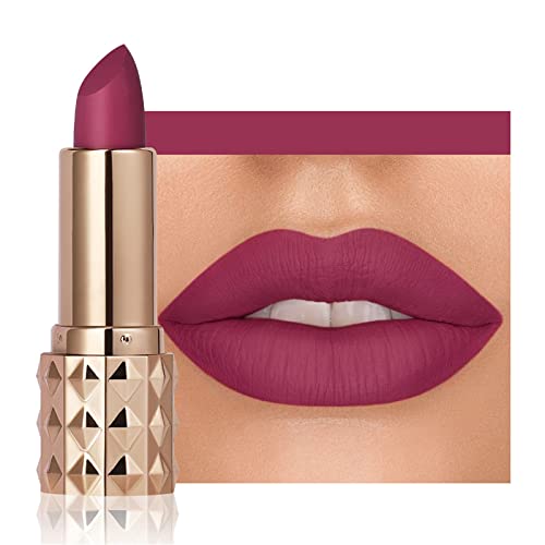 WGUST SEXPOT Lipstick de batom com maquiagem labial Veludo de veludo duradouro High Pigmment Nude impermeável Lip Gloss Velvet Lipstick