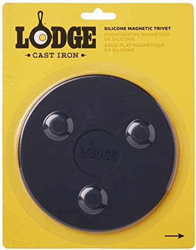 Lodge Silicone Magnet Trivet, 5,75 polegadas, preto