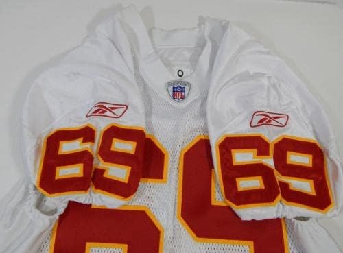 2003 Kansas City Chiefs Victor Allotey #69 Jogo emitiu White Jersey DP17378 - Jerseys de Jerseys usados ​​na NFL não assinada