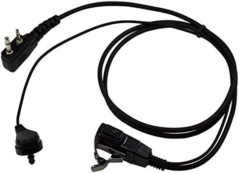 HQRP 4x 2 pinos de manobra de fone de ouvido de tubo acústico compatível com ICOM IC-3GT, IC-3SAT, IC-40, IC-4008A Sun Meter Meter