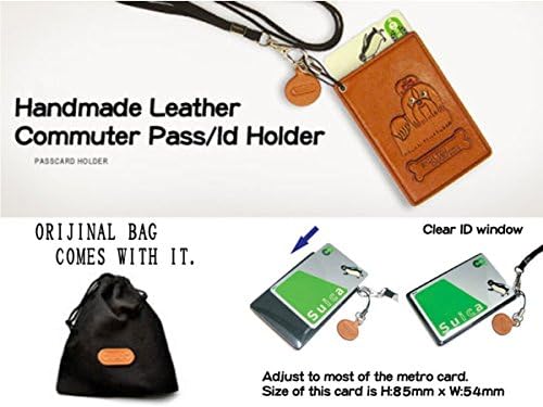 American Shorthair Cat Leather Pass/ID/Crédito/titular de cartões/Casevanca feita à mão no Japão