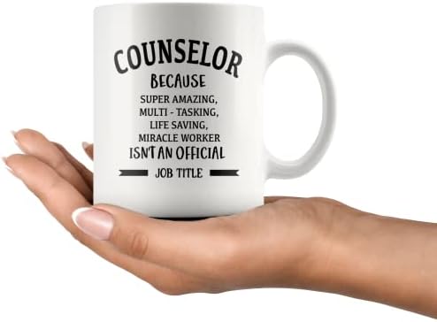Conselheiro da Panvola porque o Miracle Worker não é um cargo oficial de terapeuta mental, professor de orientação Ceramic Coffee Caneca