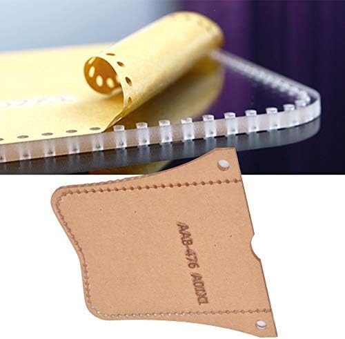 Modelo de couro da carteira, Ferramenta de desenho artesanal de bolsa de armazenamento mais clara de plástico transparente
