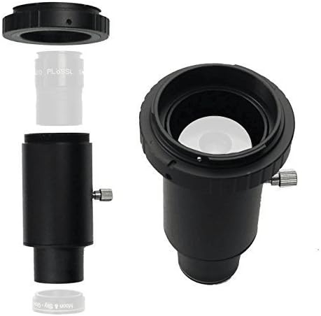 Adaptador de câmera do telescópio de 1,25 polegada Solomark com T-ring para Canon tirar fotos