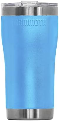 Mammoth Rover 20 oz de aço inoxidável Tumbler, copo isolado a vácuo de parede dupla com tampa, ótima para o movimento, em azul claro