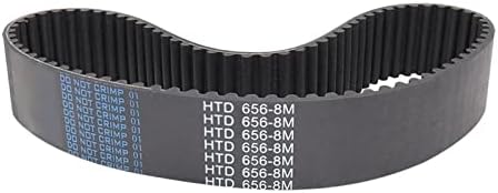 Axwerb Premium 5pcs Belts de polia, HTD8M-600/608/616/624/632/640/656/672/680/688/696 Largura da correia síncrona de borracha 20/25/30/40 mm