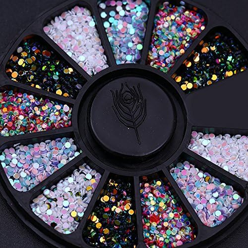 Colorido coloril art art glitter strass shortal jóias jóias bead manicure decoração de acessórios para profissionais, 05