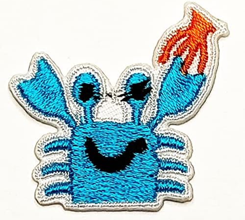 Kleenplus mini fofo pequeno cartoon azul de carrinho de carrinho de caranguejo adesivo de caranguejo artesanato de artesanato de
