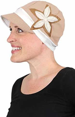 Lenços de chapéus e mais Newsboy Hat Baseball Cap for Women Chemo Headwear Cancer Sun Hat 50+ UPF Sun Protection Day Tripper