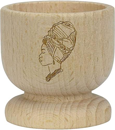 Copa de ovo de madeira 'African Woman'