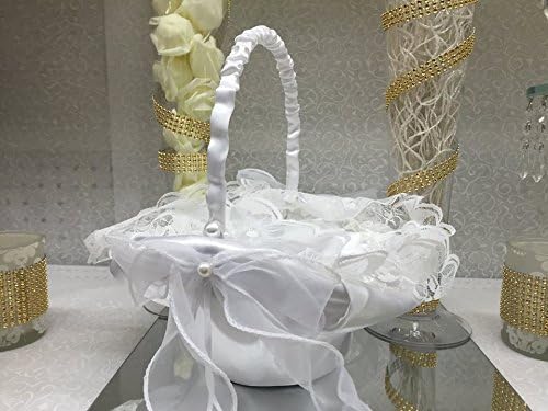 Presente de cesta de flor de casamento artesanal