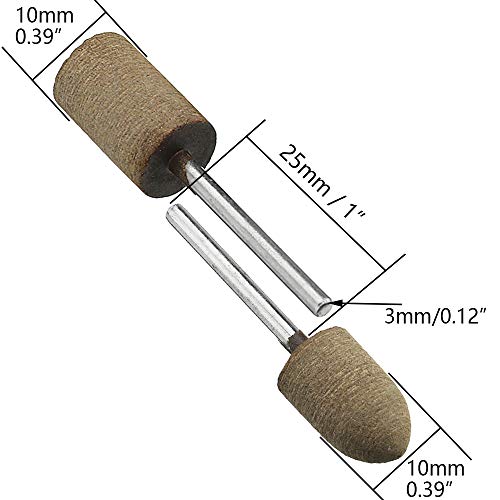 20pcs de 10 mm de gaiola montada na cabeça do peixe, cilindro e forma cônica com 1/8 de polegada, para ferramenta rotativa