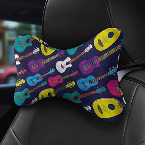 Colorido colorido de travesseiro de pescoço do carro ukaiiano de 2 suportes de pescoço confortável Pillow Pillow F -MEMACH FOAM PARA VIA