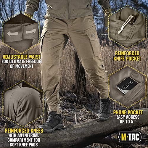 Agressor Flex - Calças táticas - Homens de algodão com bolsos de carga