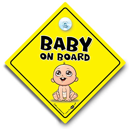 Bebê a bordo do sinal, gracinha amarela, sinal de bebê a bordo do carro, placa do carro da xícara, bebê a bordo, sinal de bordo do carro, sinal de carro com o copo de sucção, sinal de carro, decalque