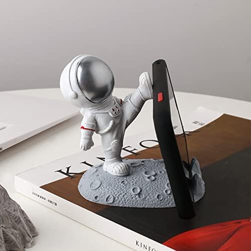 Funnyroom Astronaut Phone celular Stand, fofo Encontro de telefone de estátua de astronauta de resina engraçada, Decoração