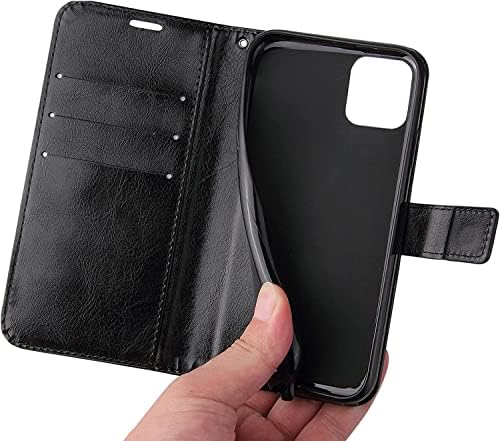 TRDYBSK FLIP CASO PARA iPhone 13 mini/13/13 Pro/13 Pro Max, Genuine Leather Cartter Caset Slots Kickstand TPU TPU CHOQUE MAGNETS Protective Folio Capa