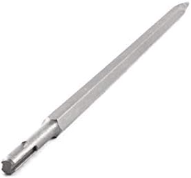 X-Dree 10mm DIA Broca redonda Hammers elétricos Cinzel de 40 cm de comprimento (martelos redondos de 10 mm de dia redondo 40 cm de longitud Punto Cincel