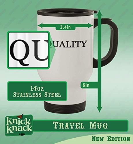 Presentes Knick Knack tem associação? - 14oz de caneca de café em aço inoxidável, prata