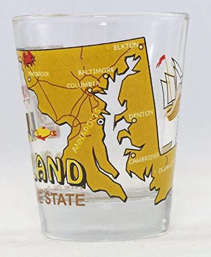 Maryland The Old Line State State All-American Collection Shot Glass