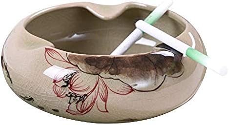 Decorações JF-Xuan Art Craft Ashtray Cerâmica Desenho de Living Sala de Cigarro de Cigarro