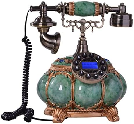 XDCHLK RETRO RETRO PELETE PELEFELA FOIL VINTAGE Telefone decorativo com identificação de chamadas, Redial, Chamada de Chamada, Mãos Livre para o escritório em casa