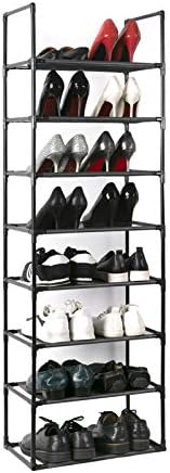 Wincang 8 camadas sapatos rack-16-20 pares prateleira durável de sapatos resistentes, organizador de armazenamento de sapatos