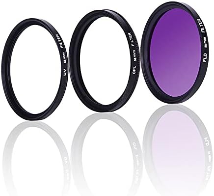Moudoauer 3 em 1 Filtro de lente de câmera Kit com bolsa de armazenamento para canhão para Nikon para Sony Câmera Substituição