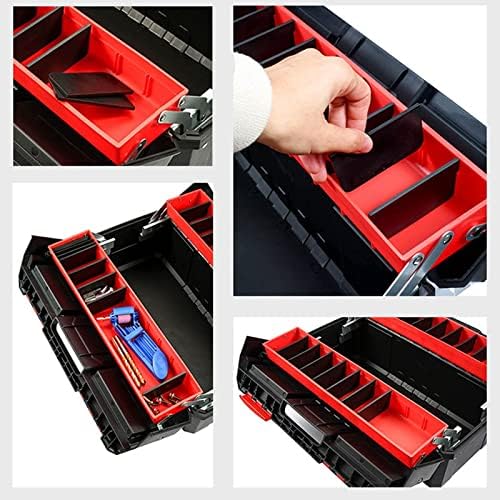 Caixa de ferramentas de plástico wdbby caixa de armazenamento de hardware home home multifuncional caixa de reparo de carro caixa