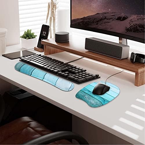 Roxooze teclado Padreco de repouso e suporte de pulso Mouse bloc, design de memória de design ergonômico para alívio da dor e